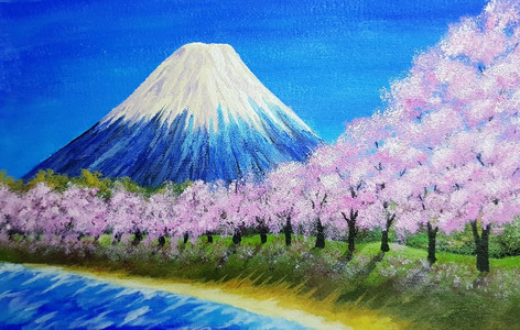 Lorna, spring blossom, acrylic.jpg